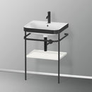 Duravit Happy D.2 Plus washbasin with metal console and 1 shelf