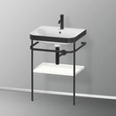 Duravit Happy D.2 Plus washbasin with metal console and 1 shelf