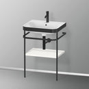 Duravit Happy D.2 Plus washbasin with metal console and 1 shelf
