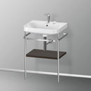 Duravit Happy D.2 Plus washbasin with metal console and 1 shelf