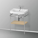 Duravit Happy D.2 Plus washbasin with metal console and 1 shelf