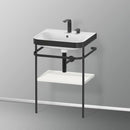 Duravit Happy D.2 Plus washbasin with metal console and 1 shelf