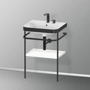 Duravit Happy D.2 Plus washbasin with metal console and 1 shelf