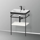 Duravit Happy D.2 Plus washbasin with metal console and 1 shelf
