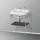 Duravit Happy D.2 Plus washbasin with metal console and 1 shelf