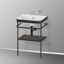 Duravit Happy D.2 Plus washbasin with metal console and 1 shelf