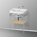 Duravit Happy D.2 Plus washbasin with metal console and 1 shelf