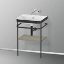 Duravit Happy D.2 Plus washbasin with metal console and 1 shelf