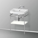Duravit Happy D.2 Plus washbasin with metal console and 1 shelf