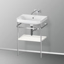 Duravit Happy D.2 Plus washbasin with metal console and 1 shelf