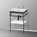 Duravit Happy D.2 Plus washbasin with metal console and 1 shelf