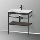 Duravit Happy D.2 Plus washbasin with metal console and 1 shelf