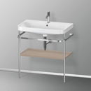 Duravit Happy D.2 Plus washbasin with metal console and 1 shelf