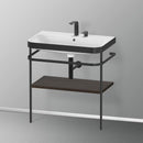 Duravit Happy D.2 Plus washbasin with metal console and 1 shelf
