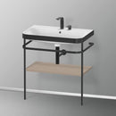Duravit Happy D.2 Plus washbasin with metal console and 1 shelf