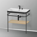 Duravit Happy D.2 Plus washbasin with metal console and 1 shelf