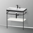 Duravit Happy D.2 Plus washbasin with metal console and 1 shelf
