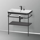 Duravit Happy D.2 Plus washbasin with metal console and 1 shelf