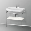 Duravit Happy D.2 Plus washbasin with metal console and 1 shelf