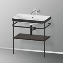 Duravit Happy D.2 Plus washbasin with metal console and 1 shelf