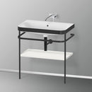 Duravit Happy D.2 Plus washbasin with metal console and 1 shelf