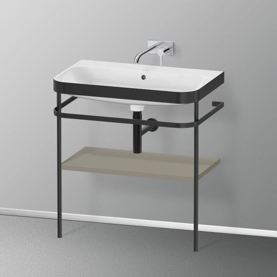 Duravit Happy D.2 Plus washbasin with metal console and 1 shelf