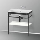 Duravit Happy D.2 Plus washbasin with metal console and 1 shelf