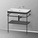 Duravit Happy D.2 Plus washbasin with metal console and 1 shelf
