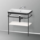 Duravit Happy D.2 Plus washbasin with metal console and 1 shelf
