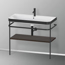 Duravit Happy D.2 Plus washbasin with metal console and 1 shelf
