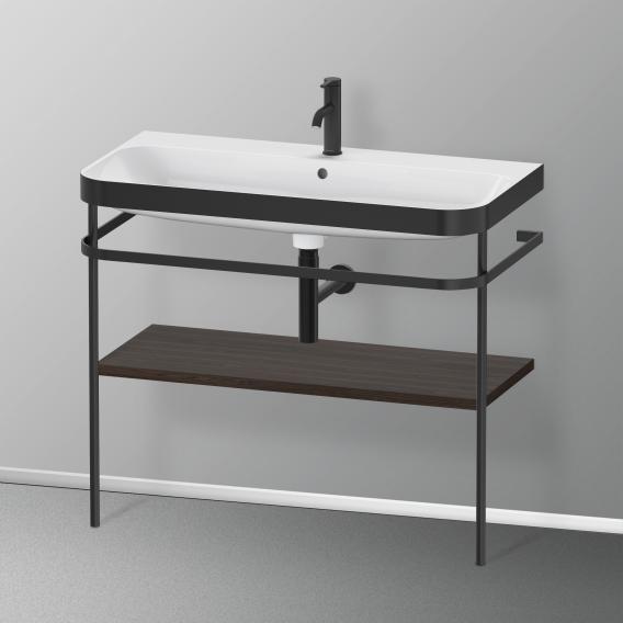 Duravit Happy D.2 Plus washbasin with metal console and 1 shelf