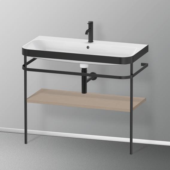 Duravit Happy D.2 Plus washbasin with metal console and 1 shelf