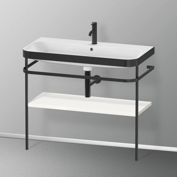 Duravit Happy D.2 Plus washbasin with metal console and 1 shelf