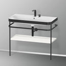 Duravit Happy D.2 Plus washbasin with metal console and 1 shelf