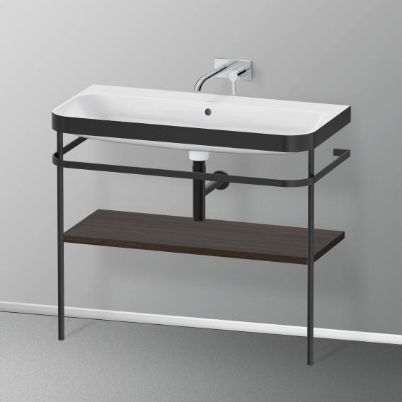 Duravit Happy D.2 Plus washbasin with metal console and 1 shelf