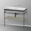 Duravit Happy D.2 Plus washbasin with metal console and 1 shelf