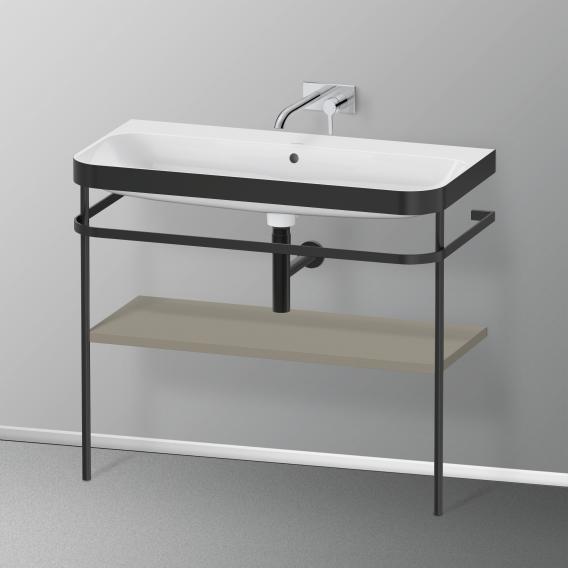 Duravit Happy D.2 Plus washbasin with metal console and 1 shelf