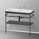 Duravit Happy D.2 Plus washbasin with metal console and 1 shelf
