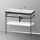 Duravit Happy D.2 Plus washbasin with metal console and 1 shelf