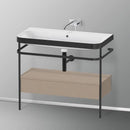 Duravit Happy D.2 Plus 洗臉盆，帶金屬控制台和台下裝置，帶 1 個拉出式隔間