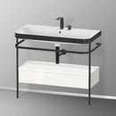 Duravit Happy D.2 Plus 洗臉盆，帶金屬控制台和台下裝置，帶 1 個拉出式隔間