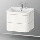 Duravit Happy D.2 Plus washbasin with vanity unit with 2 pull-out compartments