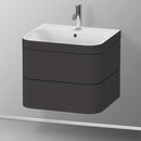 Duravit Happy D.2 Plus washbasin with vanity unit with 2 pull-out compartments