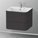 Duravit Happy D.2 Plus washbasin with vanity unit with 2 pull-out compartments