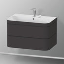 Duravit Happy D.2 Plus washbasin with vanity unit with 2 pull-out compartments