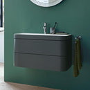 Duravit Happy D.2 Plus washbasin with vanity unit with 2 pull-out compartments