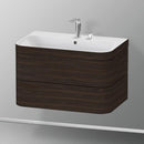 Duravit Happy D.2 Plus washbasin with vanity unit with 2 pull-out compartments