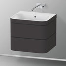Duravit Happy D.2 Plus washbasin with vanity unit with 2 pull-out compartments