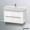 Duravit Happy D.2 floor-standing vanity unit with 2 drawers white high gloss, without interior system