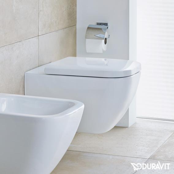 Duravit Happy D.2 wall-mounted rimless washdown toilet, extended version